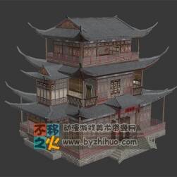 中國(guó)風(fēng)酒樓模型