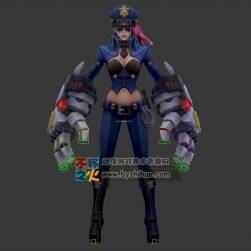 未來(lái) 科技 機(jī)械手臂 警察 戰(zhàn)士 模型