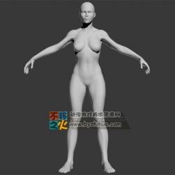 次時(shí)代 標(biāo)準(zhǔn)體型 女體模型