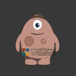 3D渲2D 卡通 可愛 獨眼怪