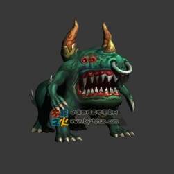 牛角怪獸模型