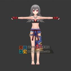 卡通 少女 嘻哈風(fēng) 模型
