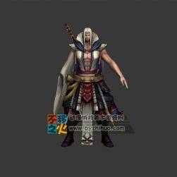 白發(fā) 大俠  獨臂 劍客 模型