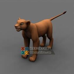 Little lion 小獅子 3DS OBJ Max模型