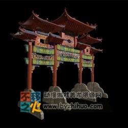 街道牌坊模型