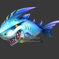卡通鯊魚 Max模型