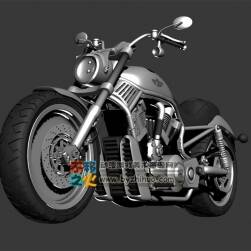 酷 摩托車 3D模型