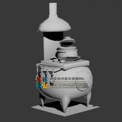 灶臺(tái)白模模型