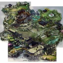 【笑傲江湖】場景原畫 角色原畫 游戲美術設定資料 1.78G