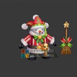 雪人 小丑 圣誕節(jié) 模型