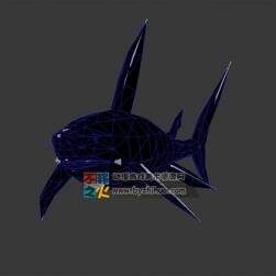 動物動作之鯊魚 Max模型 全套動作 不含貼圖
