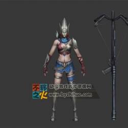 戰(zhàn)士 弓箭 女 射手模型