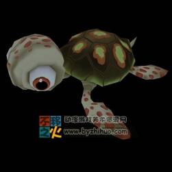 Q版 萌系 小烏龜在游動(dòng) Max模型