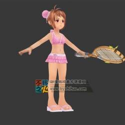 可愛 蘿莉 比基尼 卡通小女孩模型