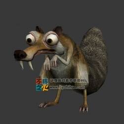 Scrat 斯克萊特 冰河世紀(jì)小松鼠 3D模型帶綁定