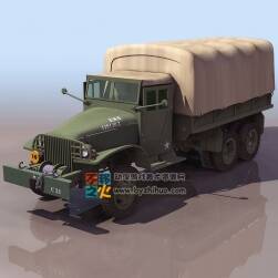 軍用物資車 3DS模型