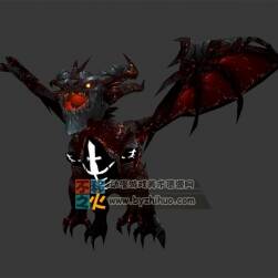 地獄惡龍 雙翼飛龍 惡魔龍 Max模型