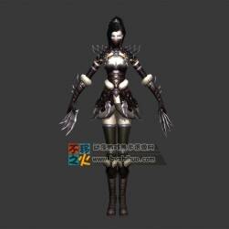 黑發(fā) 鎧甲 刺客 飛鏢 模型