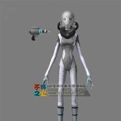 女 外星人 宇航服 模型