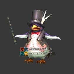 penguin 戴著帽子的企鵝 Max模型