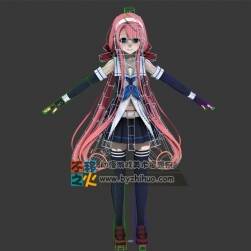粉發(fā) 二次元 美少女 艦娘 模型
