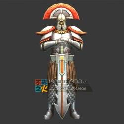 戰(zhàn)士 鎧甲 男 劍士 模型