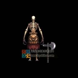 骨架 骷髏 僵尸 戰(zhàn)士 模型