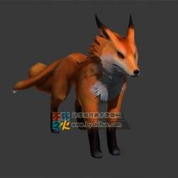 火狐貍 赤狐 Max模型 四邊面