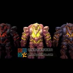 熔巖怪物 3D模型 怪獸