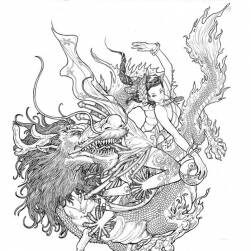 東方古風(fēng)古典線稿156張