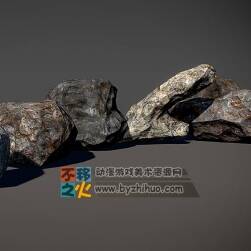 幾個(gè)石頭模型