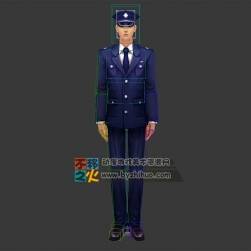 警察 保安 門衛(wèi) 站崗 模型