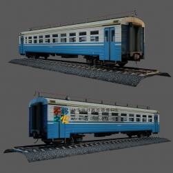 藍白色列車 Max模型