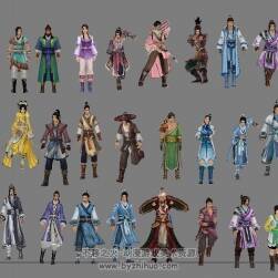 【九陰真經(jīng)】武俠角色模型帶poss