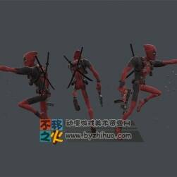 漫威 角色 死侍 模型