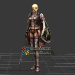 漂亮的女騎士max模型 帶全套動(dòng)作