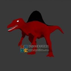 Dinosaur 背上帶鰭的食肉恐龍  Max模型
