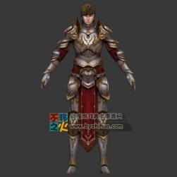 中世紀 騎士 短發(fā) 帥哥 模型