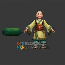 西瓜和小和尚模型
