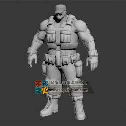 壯漢 特種兵 士兵 模型