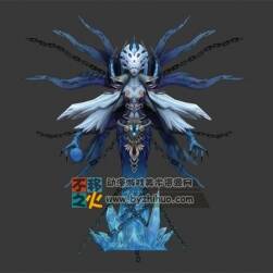 冰霜 雪妖 妖怪 法師 模型