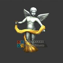 嬰兒天使的石像