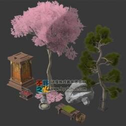 和風(fēng)庭院模型