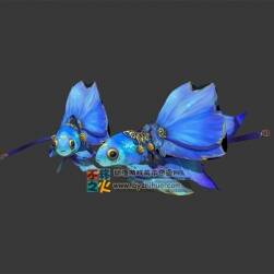 這有萌萌噠金魚(yú) 3D模型