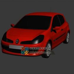 紅色家用型汽車 FBX模型