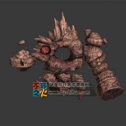 假山  石頭 妖怪 偽裝 模型
