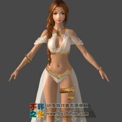 長發(fā) 白紗 美女 模型