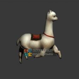 奔跑中的草泥馬坐騎 Max模型
