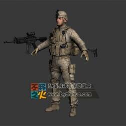 特種兵 槍 士兵模型