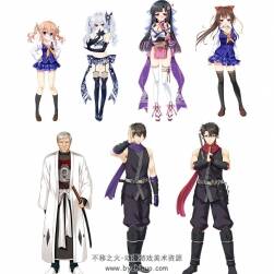 【亂れ雪月華 ～月夜の淫舞、狂気の契り】CG角色立繪資源